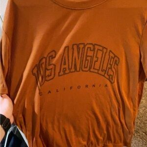 Los Angeles California Graphic Tee - Brown
